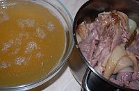 Turkey Meat Jelly - Romanian Piftie - Step 13