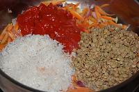 Vegan Lentil Pilaf with Vegetables - Step 2