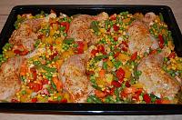 One Pan Roasted Chicken and Mexico Mix Vegetables - Step 5