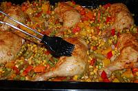 One Pan Roasted Chicken and Mexico Mix Vegetables - Step 6
