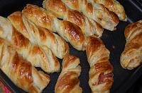 Cheese and Ham Puff Pastry Twists - Step 7