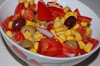 Tomato Salad with Sweet Corn and Olives - Step 5