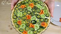 Zucchini Carrot Rose Tart - Step 14