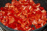 Fried Red Peppers with Fresh Tomatoes and Feta Cheese - A Bulgarian Classic - Step 1