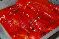 Red Peppers and Mushrooms Spread - Step 1
