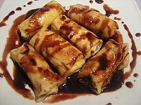 Farmer's Cheese Crepes with Chocolate Sauce - Step 9