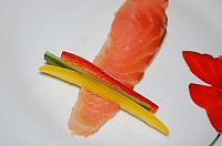 Bell Pepper Smoked Salmon Rolls - Step 4