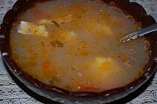 Moldovan Fish soup with Corn Groats
