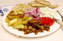 Greek Chicken Gyros Plate