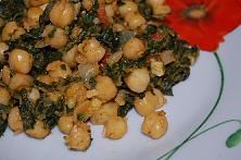 Chickpeas with Spinach