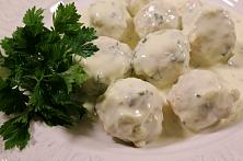 Healthy Chicken Meatballs in a Cream Sauce