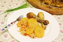 Oven Roasted Pilaf, with Potatoes and Chicken