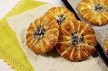 Turkish Cheese Flower Shaped Pies
