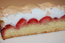 Strawberry Meringue Cake