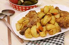 Baked Chicken with Potatoes and Vegetables