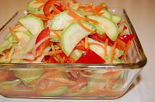 Pickled Zucchini and Vegetables Salad