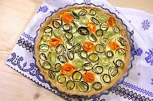 Zucchini Carrot Rose Tart