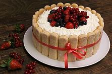 Diplomat Cake With Forest Fruits