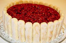 Cherry Charlotte Cake