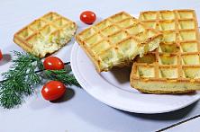 Oven Baked Cheese Waffles