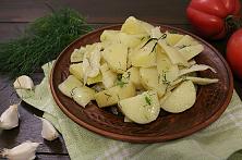 Yellow Wax Beans with Potatoes and Garlic