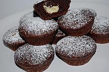 Chocolate muffins filled with Cream Cheese