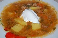Russian Sauerkraut Soup - Schi