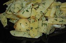 Yellow Wax Beans with Potatoes and Garlic