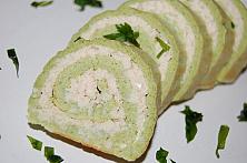 Broccoli and Chicken Roulade