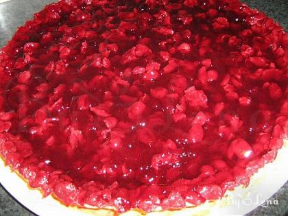 Cherry Tart with Vanilla Pudding