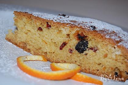 Vegan Orange Cake with Fruits