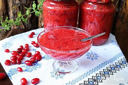 No-Cook Cornelian Cherry Jam