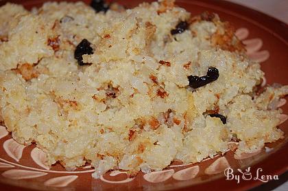 Moldovan Sweet Rice Pudding - Plachia