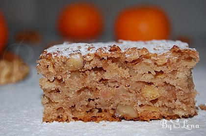 Vegan Apple, Walnut and Cinnamon Traybake