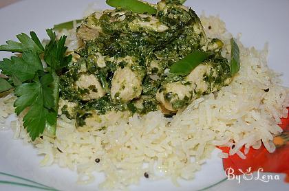 Spinach (Palak) Chicken Curry
