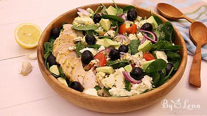 Greek Avocado Chicken Salad