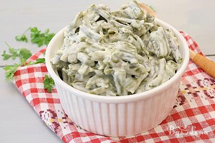 Green Bean Salad with Mayonnaise and Garlic