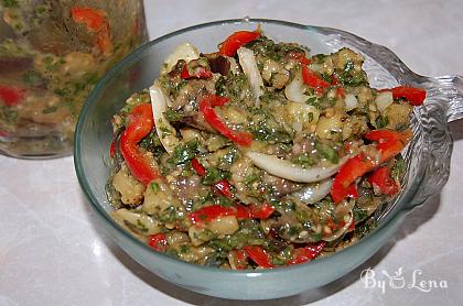 Spicy Eggplant and Vegetable Salad