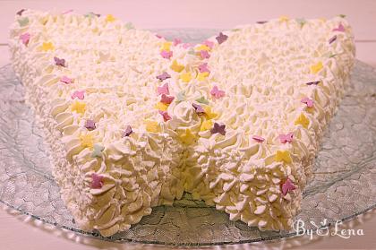 Homemade Butterfly Cake