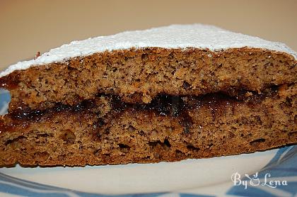 Vegan Honey Banana and Jam Cake