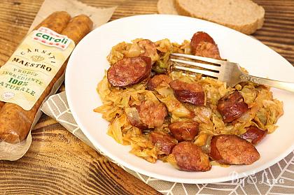 One Pan Cabbage and Sausage