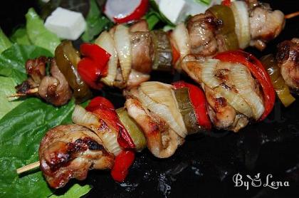 Chicken Skewers with Vegetables