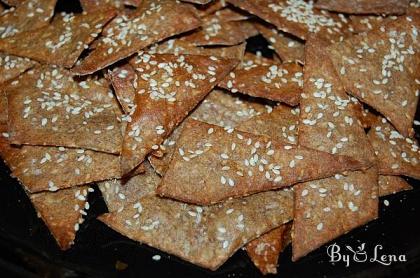 Crispy Rye and Seeds Crackers