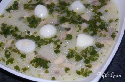 Cheese Chicken and Mushroom Soup