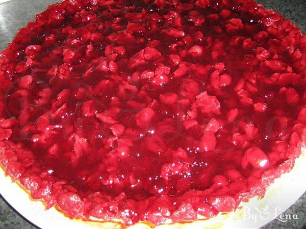 Cherry Tart with Vanilla Pudding