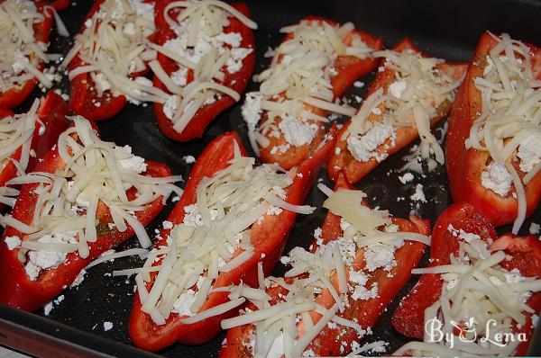 Greek Stuffed Peppers with Cheese - Step 6