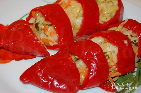 Fermented Cabbage Stuffed Peppers - Step 11