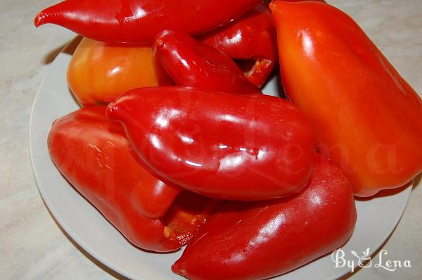 Fermented Cabbage Stuffed Peppers - Step 1