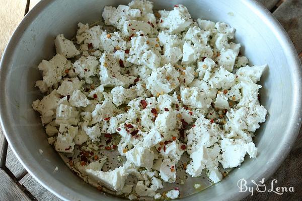 Greek Bouyourdi - Baked Cheese with Peppers and Tomatoes - Step 3