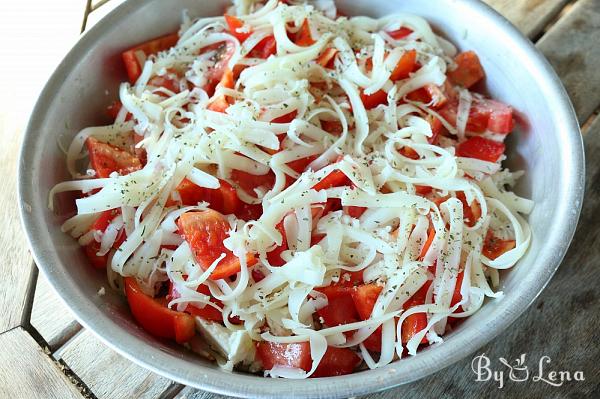 Greek Bouyourdi - Baked Cheese with Peppers and Tomatoes - Step 6